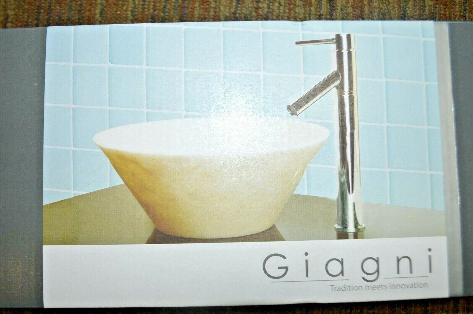 Vessel Bowl Faucet Polished Chrome with Drain Giagni Isonzo I101-PC