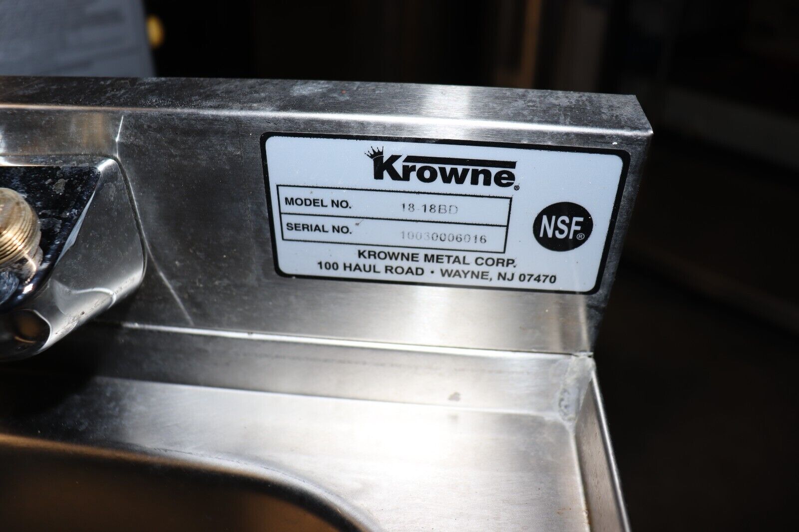 Blender Dump Sink Krowne Stainless 18 Inch 18-18BD Silver Series
