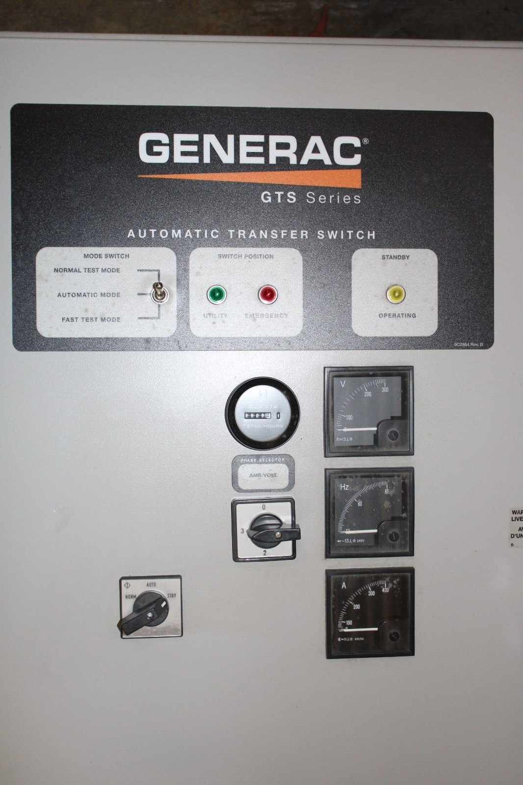 GENERAC AUTOMATIC TRANSFER SWITCH GTS SERIES 17000840200