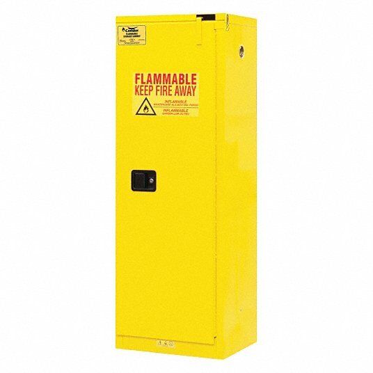 Flammables Safety Cabinet Slimline Condor 45AE81 22 gallon