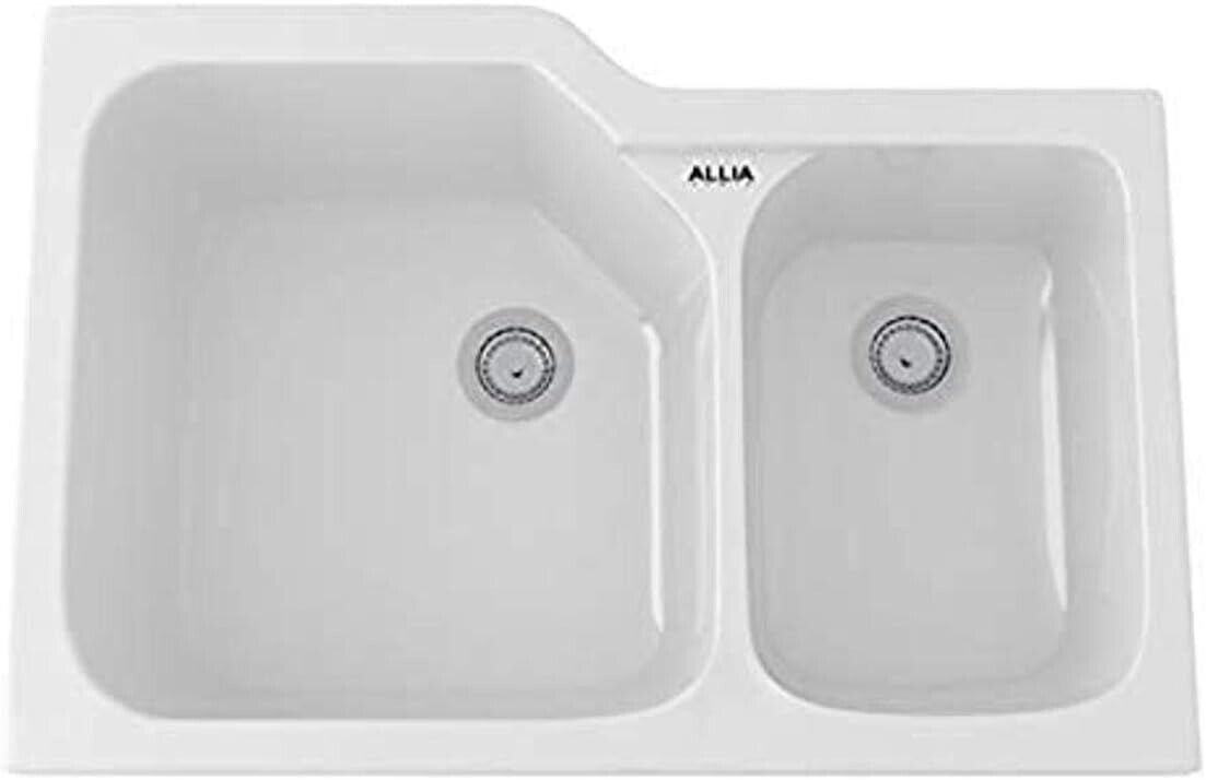 Kitchen Sink 33 in x 22 in Fireclay undermount Rohl Allia Paris 06337-00