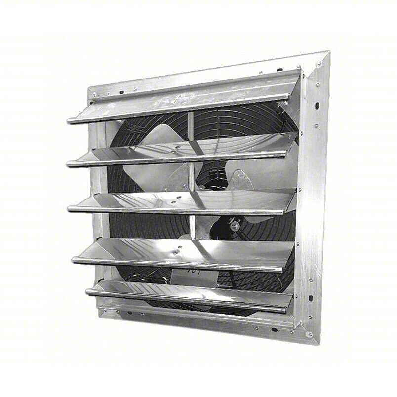 Exhaust Fan Wall Mount with Shutter Dayton 484X41 18 Inch 1/4 HP 115V AC