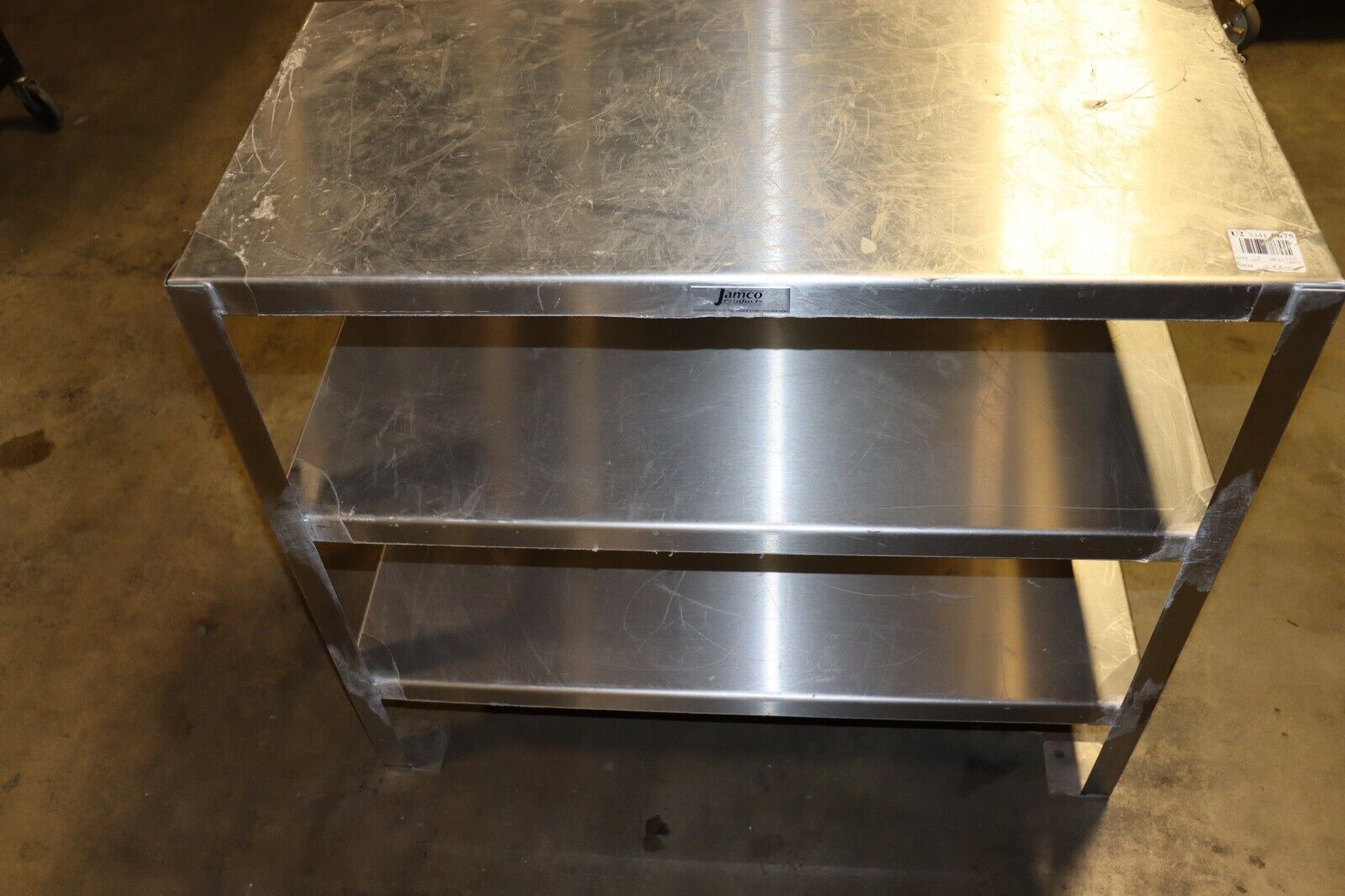 Stainless Steel Work Table 1200 lbs Capacity with Shelves Jamco YG136