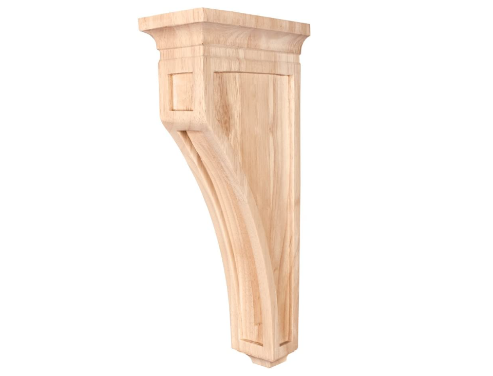 Mission Style Wood Bar Bracket Corbel (Cherry)