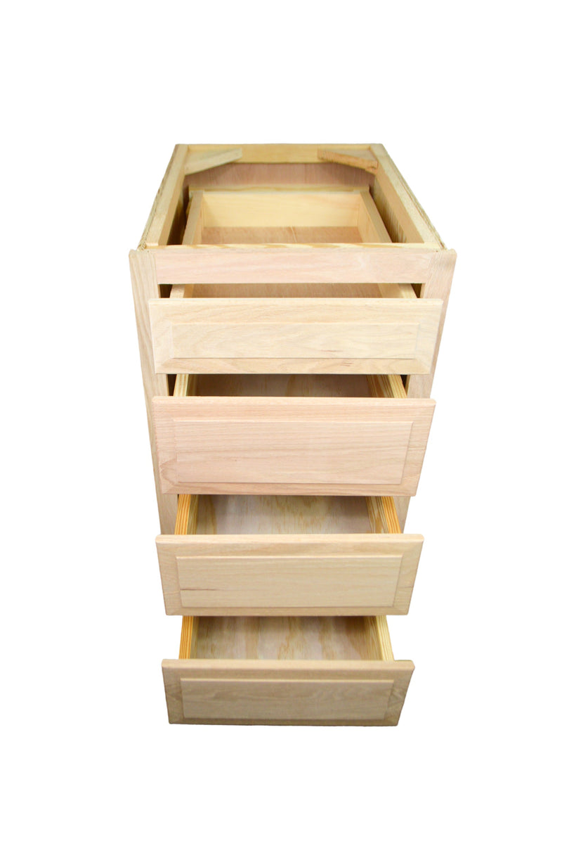 Drawer Base Cabinet in Unfinished Oak