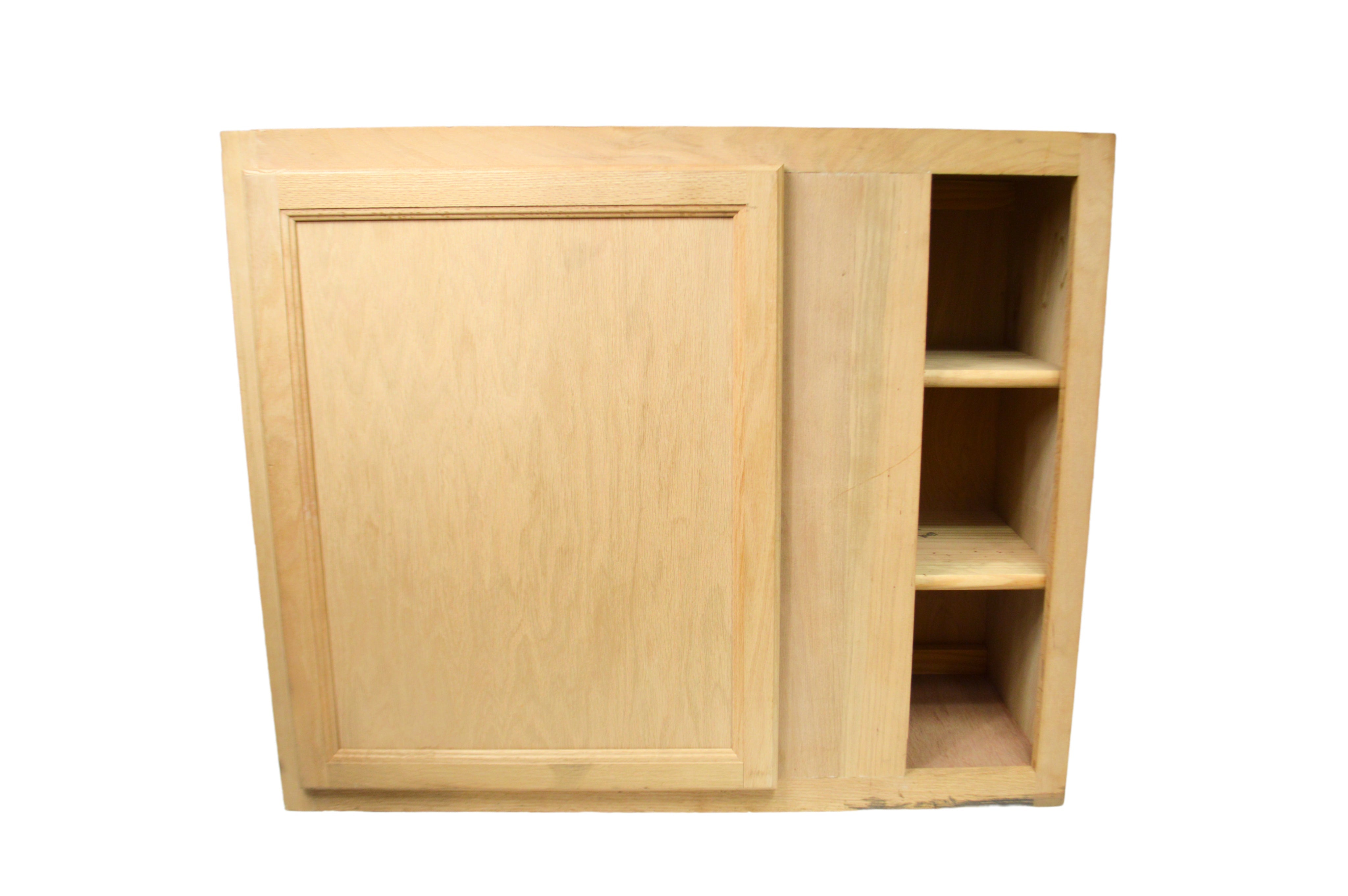 Wall Corner Blind Cabinet in Unfinished Oak