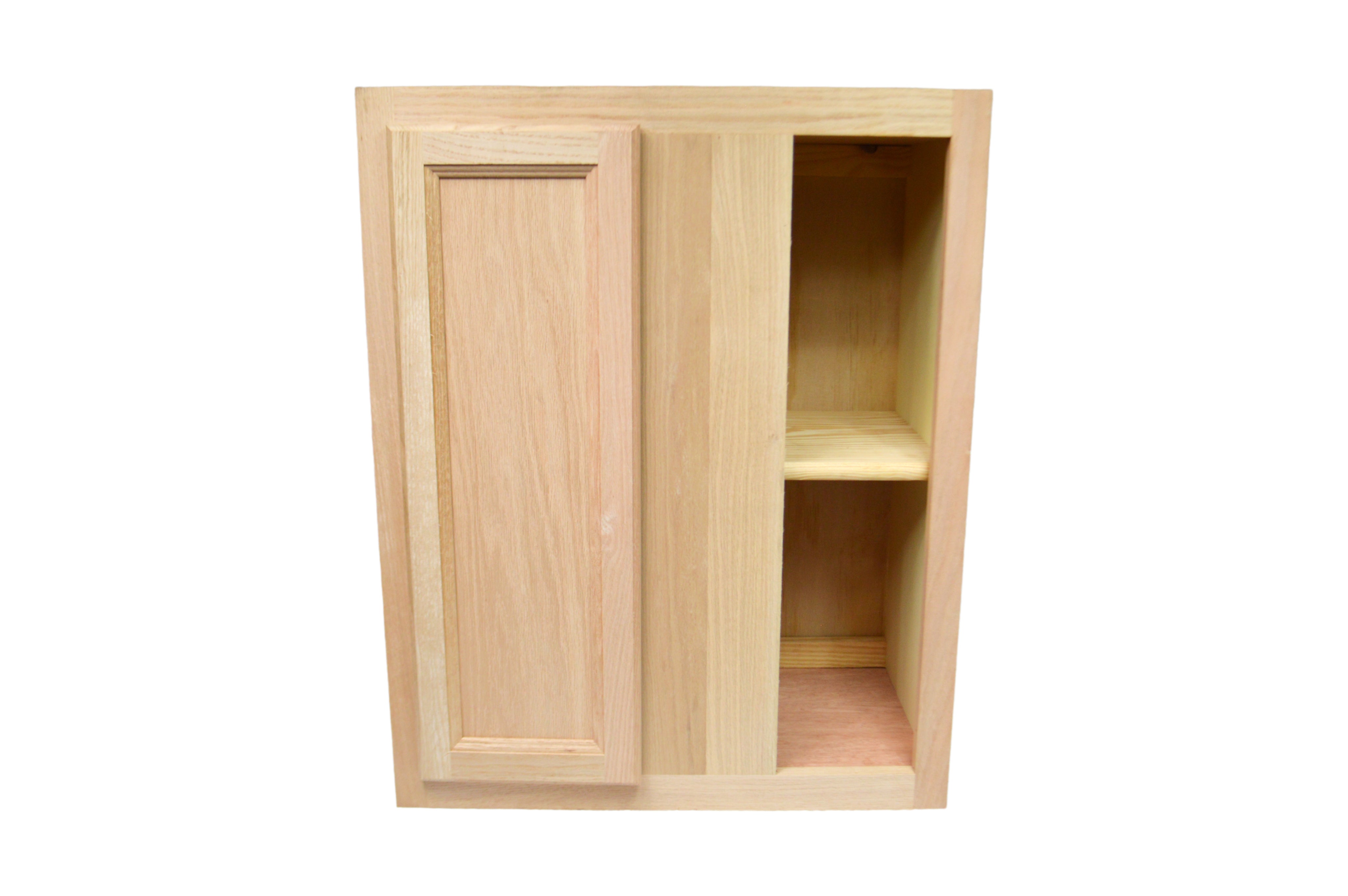 Wall Corner Blind Cabinet in Unfinished Oak