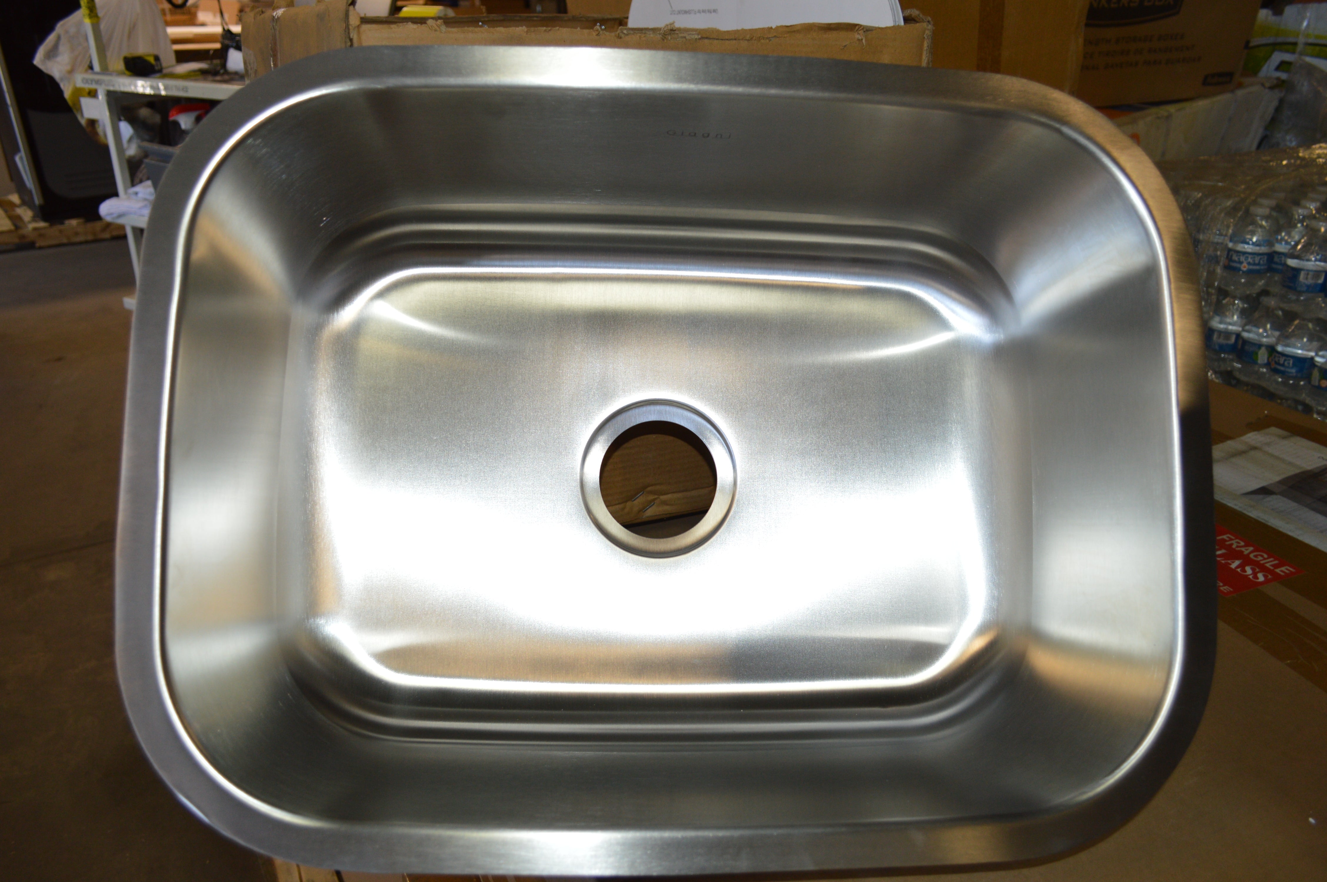 22 x 16 Stainless Steel Undermount Kitchen Sink, 9 Inch Depth