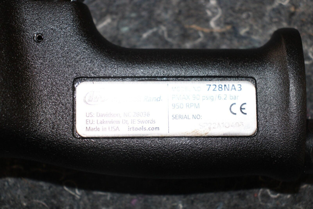 Air Drill with 1/2 Inch Chuck INGERSOLL RAND 728NA3JACOBS CHUCK 1/2 In 90 PSIG 6 - Northside Material Brokers