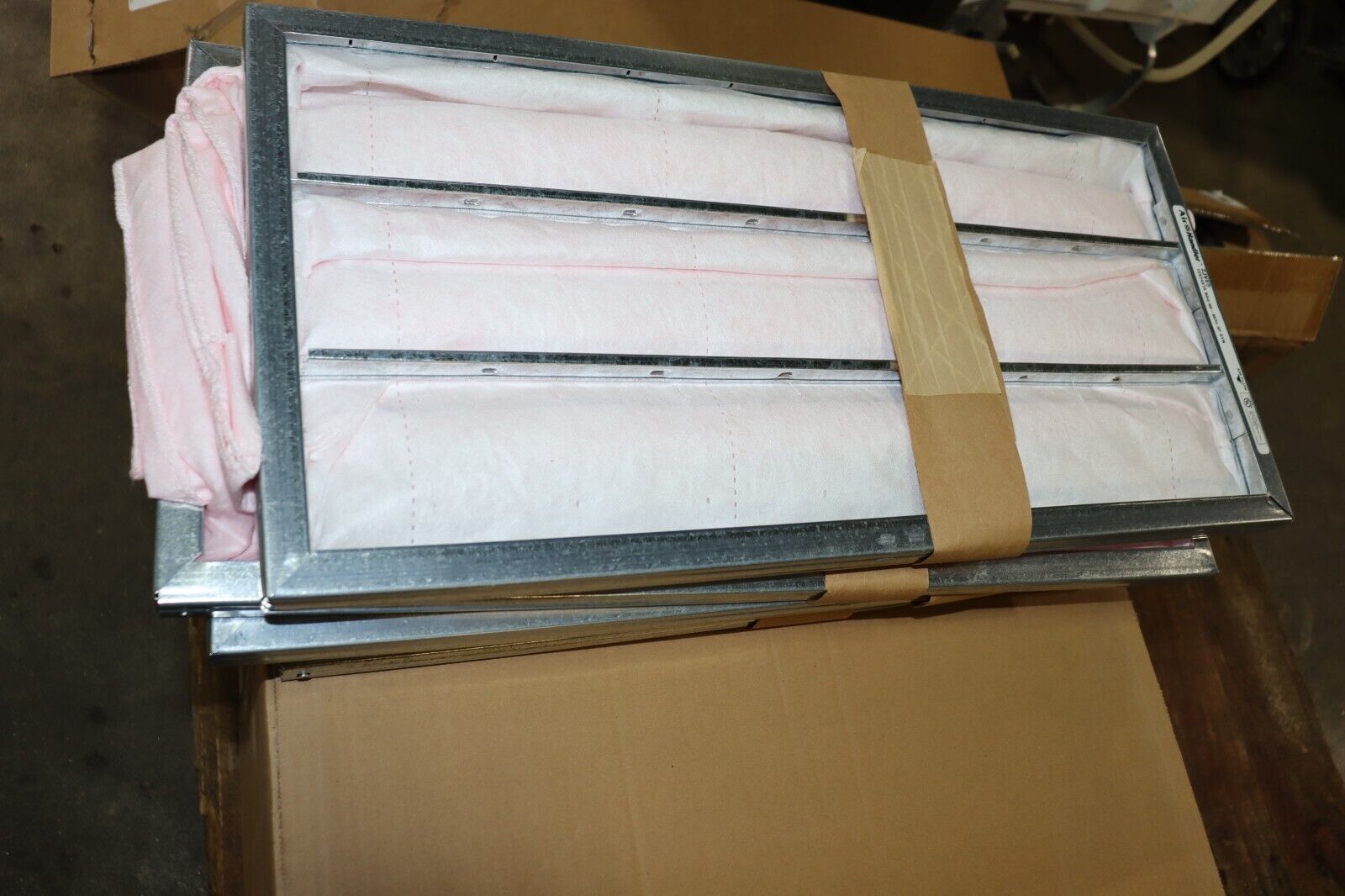 Air Filter 24 x 12 x 15 with Pockets 4 PACK AIR HANDLER 2JVE5 MERV 13 - Northside Material Brokers