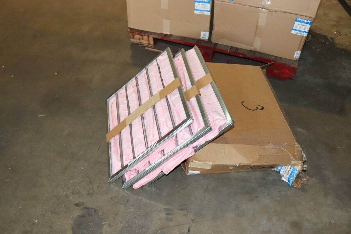 Air Filter with Pockets 24 x 20 x 12 Synthetic Air Handler 2JVC5 6 Pockets 3 Pac - Northside Material Brokers