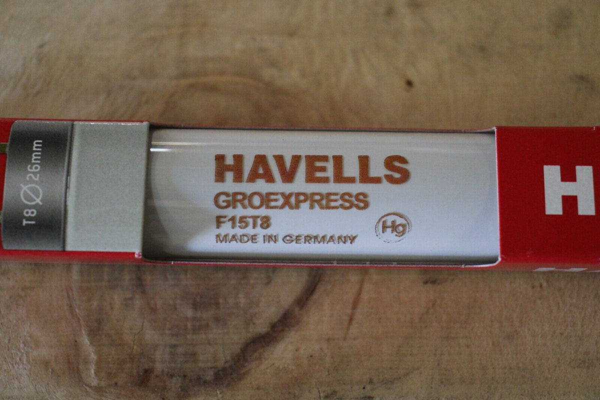 AQUARIUM GROW LIGHT 15W F15T HAVELLS GROEXPRESS BOX OF 10 - Northside Material Brokers