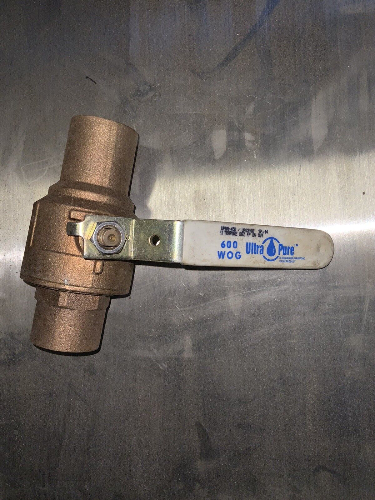 Ball Valve Solder-On Milwaukee UPBA450 1 1/2 inch Cast Bronze Full Port - Northside Material Brokers