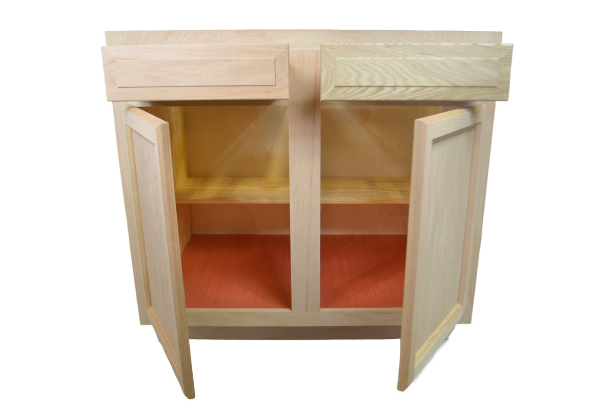 Base Cabinet in Unfinished Oak - Northside Material Brokers