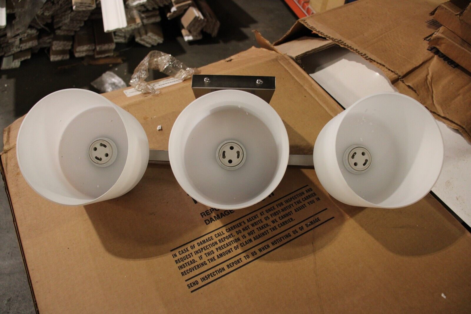 BRUSHED NICKEL VANITY LIGHT CLASSIC 3 LIGHT - Northside Material Brokers