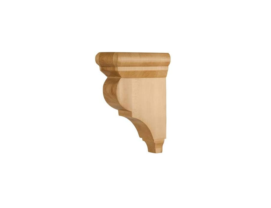 Hardware Resources CORG-4-ALD CORG-4 Corbel with Decorative Styling, 8" H x 3" W x 5-1/2"D