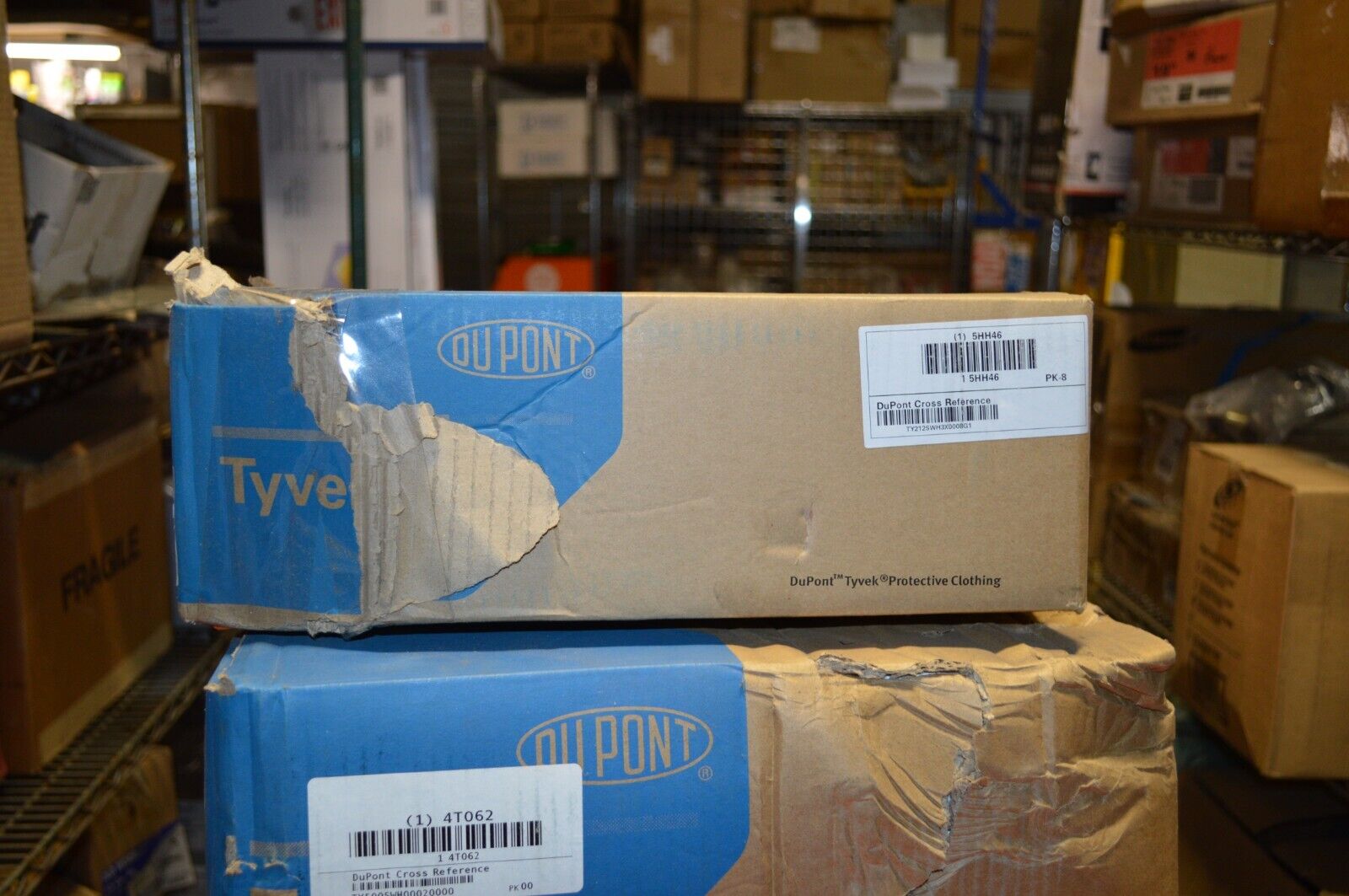 Disposable Lab Coat, Polyethylene, White, 3XL, Dupont Tyvek(R) 400, 8 PK, 5HH46 - Northside Material Brokers