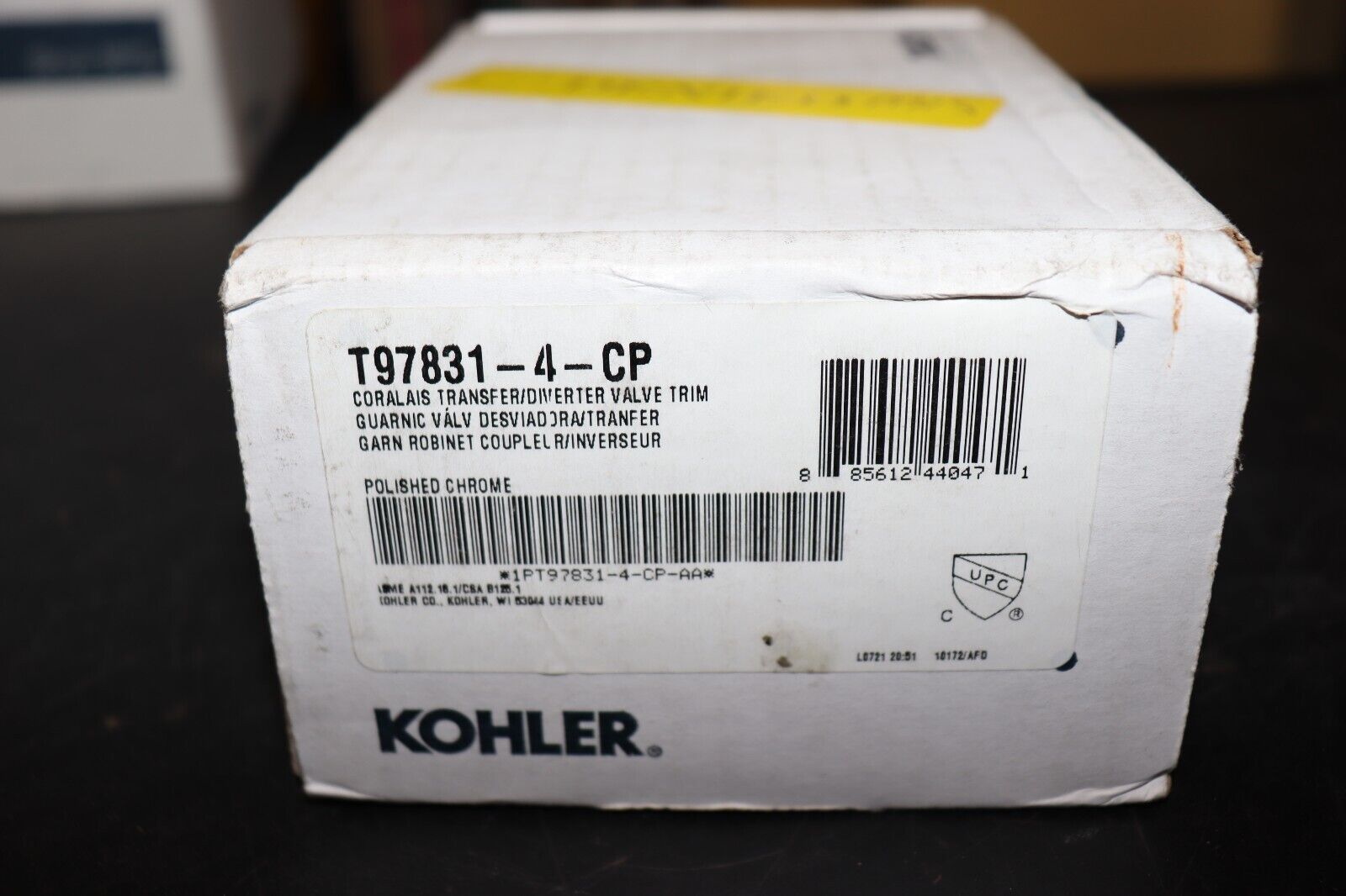 Diverter Valve Trim Kit Lever Handle KOHLER K-T97831-4-CP Chrome - Northside Material Brokers
