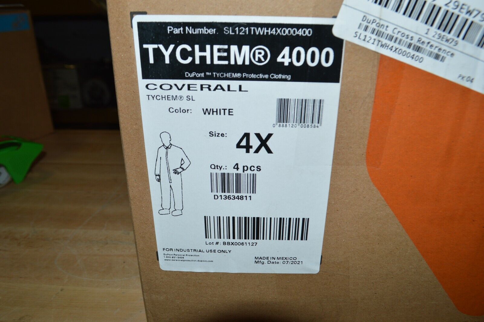 DuPoint Tychem Chemical-Resistant Coveralls w/ attached Boots and Elastic Wrists - Northside Material Brokers
