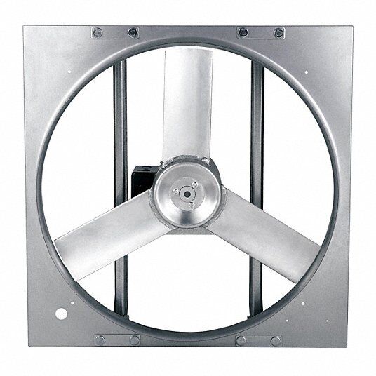 Exhaust Fan 24 in Blade 3/4 Horse Power 3 Phase Dayton 10D991 - Northside Material Brokers