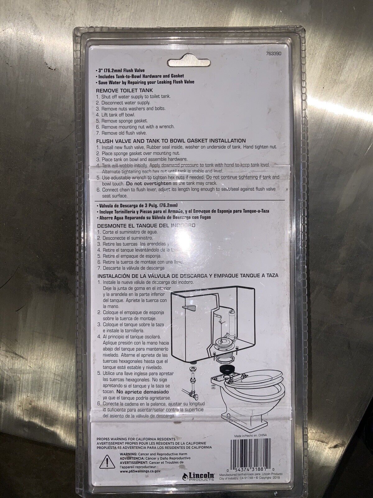 Flush Valve 3 Inch Lincoln Universal 103390 - Northside Material Brokers