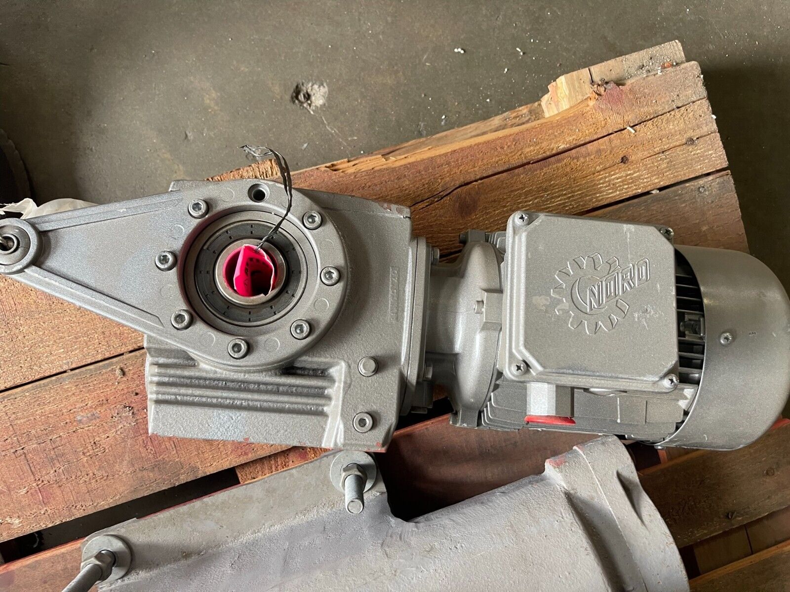 Gear Motor 8.47 Ratio Nord AC Gearmotor SK 12063AZD-90 S/4 CUS 230/460 volt 3 ph - Northside Material Brokers