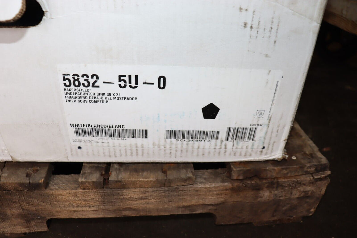 Kitchen Sink Undermount 31 in x 22 in Cast Iron White Kohler K-5832-5U-0 Bakersfield - Northside Material Brokers