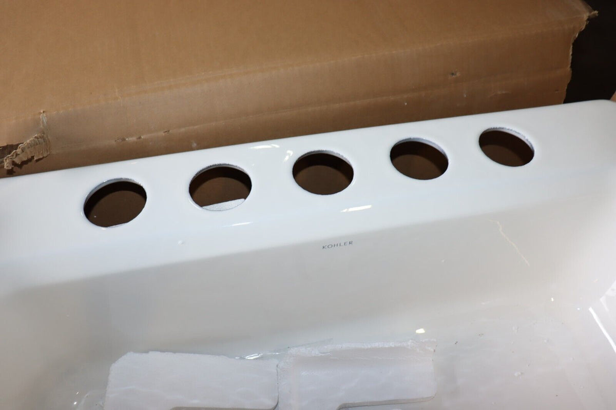 Kitchen Sink Undermount 31 in x 22 in Cast Iron White Kohler K-5832-5U-0 Bakersfield - Northside Material Brokers