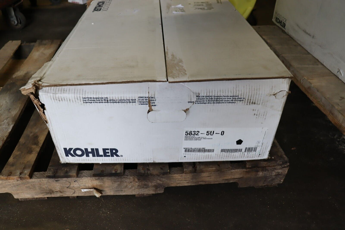 Kitchen Sink Undermount 31 in x 22 in Cast Iron White Kohler K-5832-5U-0 Bakersfield - Northside Material Brokers