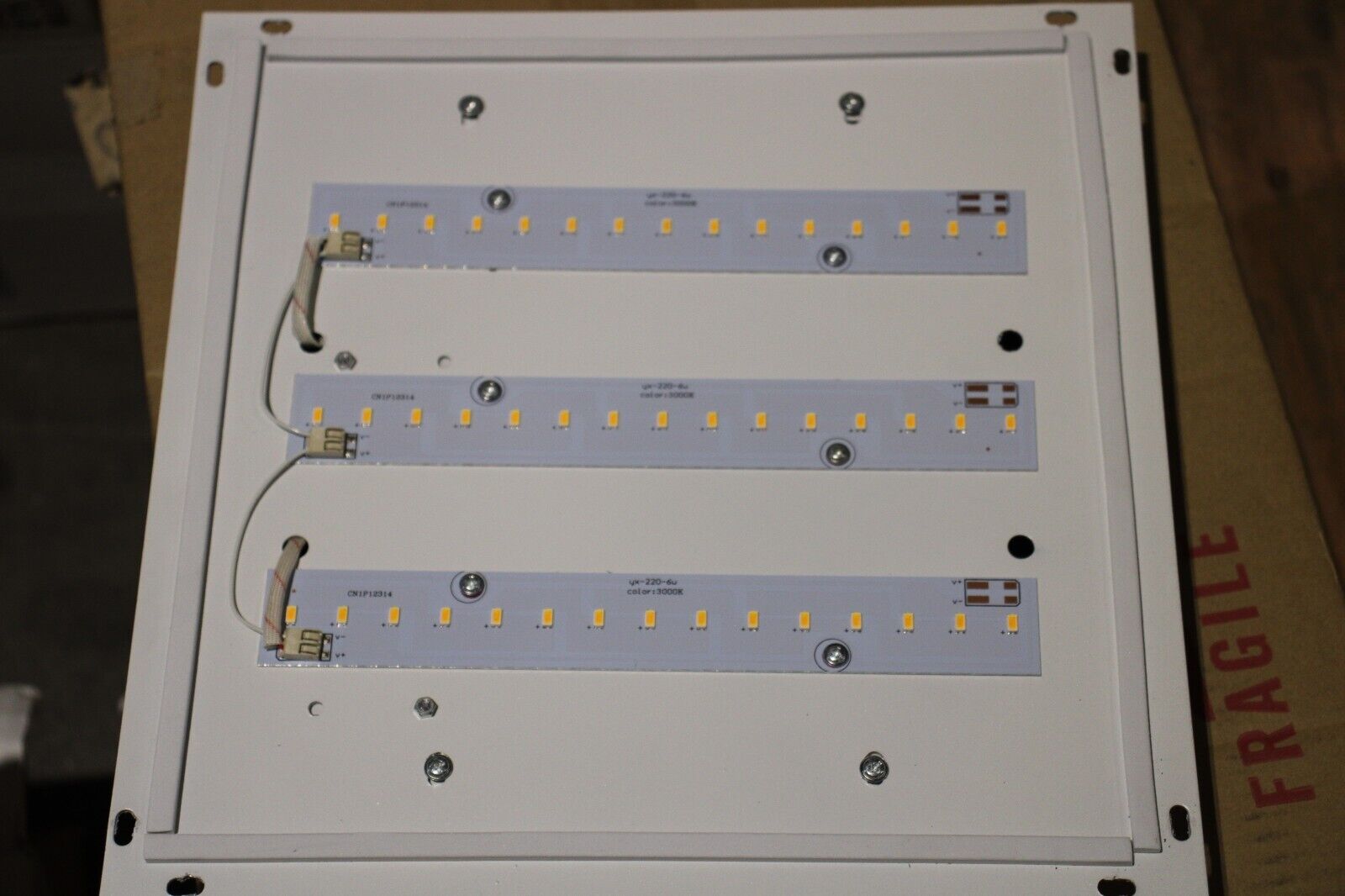 LED SQUARE CHROME CEILING LIGHT 12 INCH MODERN DESIGN RAYO 3000K - Northside Material Brokers