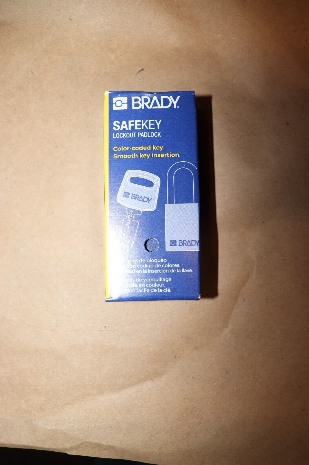 Lock out Pad Lock Blue Brady Nyl-Blu-38St-Kd Blue 1 13/16 Inch H Body - Northside Material Brokers