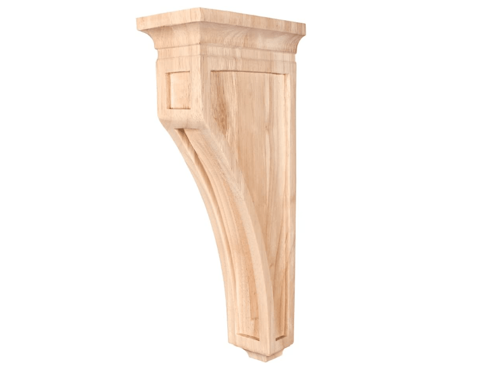 Mission Style Wood Bar Bracket Corbel (Cherry) - Northside Material Brokers