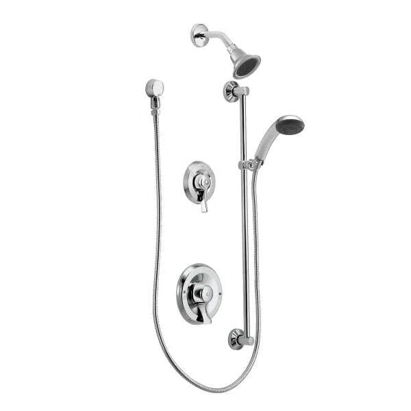 Moen Shower Head & Rail/Trim w/ Wand Chrome & w/o Rough-In Valve, 8342EP15 - Northside Material Brokers