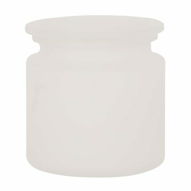 Pack of 4 Storage Jar Frost Glass Bathroom Kitchen Canister 903312 - Northside Material Brokers