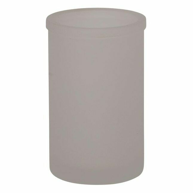 Pack of 4 Storage Tumbler Frosted Glass Giagni Home Bath or Kitchen - Northside Material Brokers