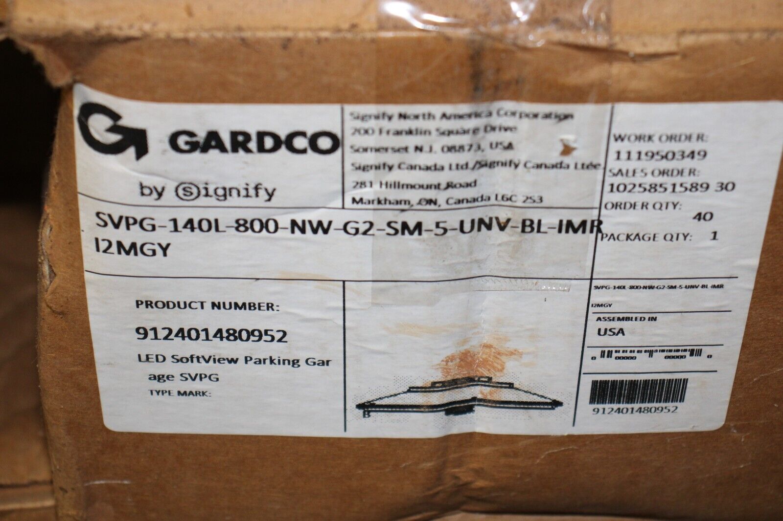 PARKING GARAGE LIGHT GARDCO LED SoftView - Northside Material Brokers