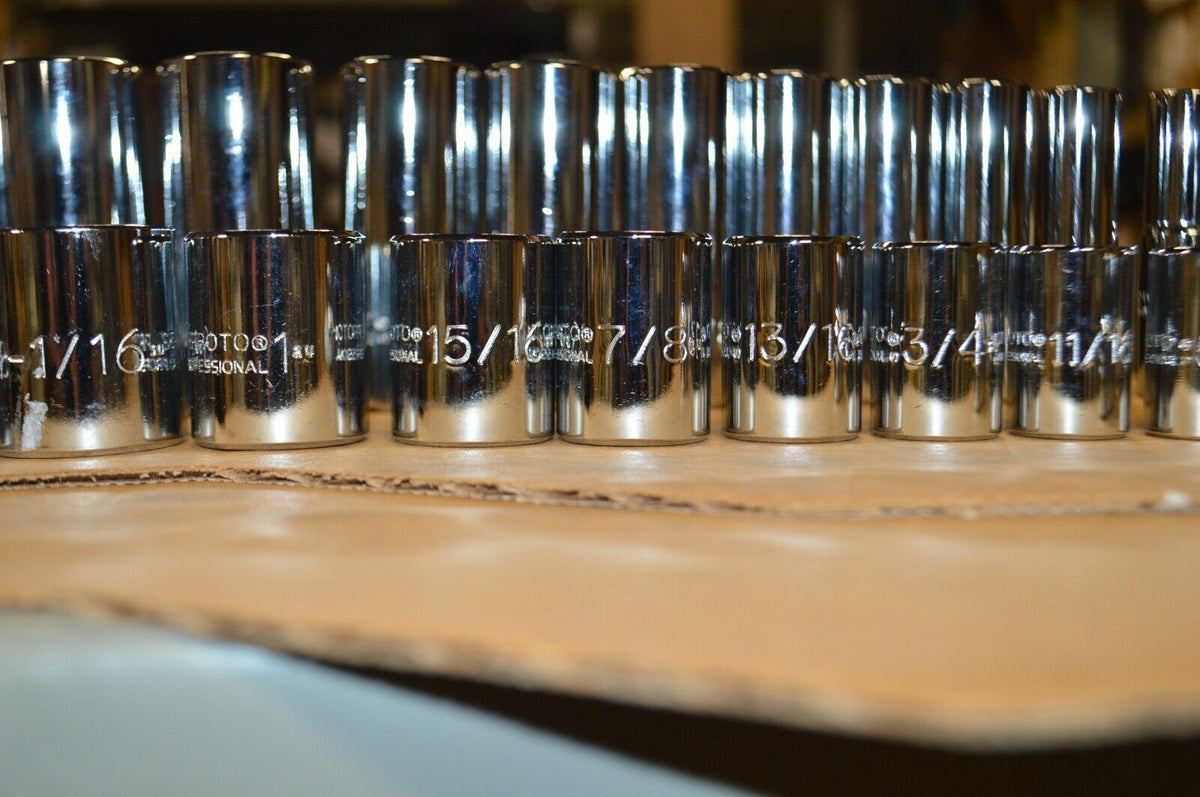 Proto SAE Socket Wrench Set, Chrome, Model J54126 - Northside Material Brokers
