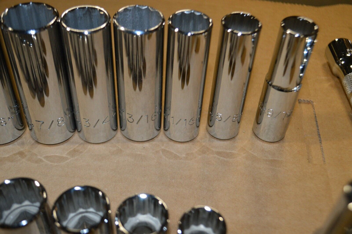 Proto SAE Socket Wrench Set, Chrome, Model J54126 - Northside Material Brokers