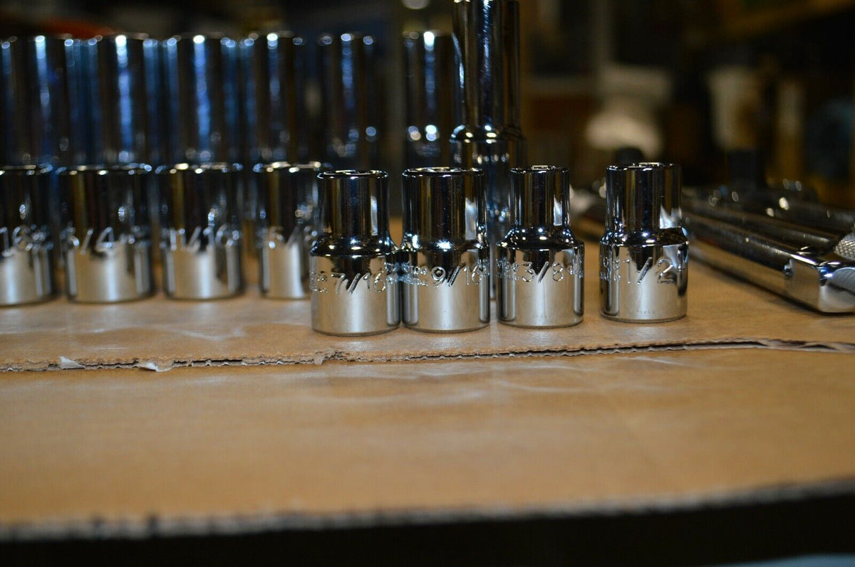 Proto SAE Socket Wrench Set, Chrome, Model J54126 - Northside Material Brokers