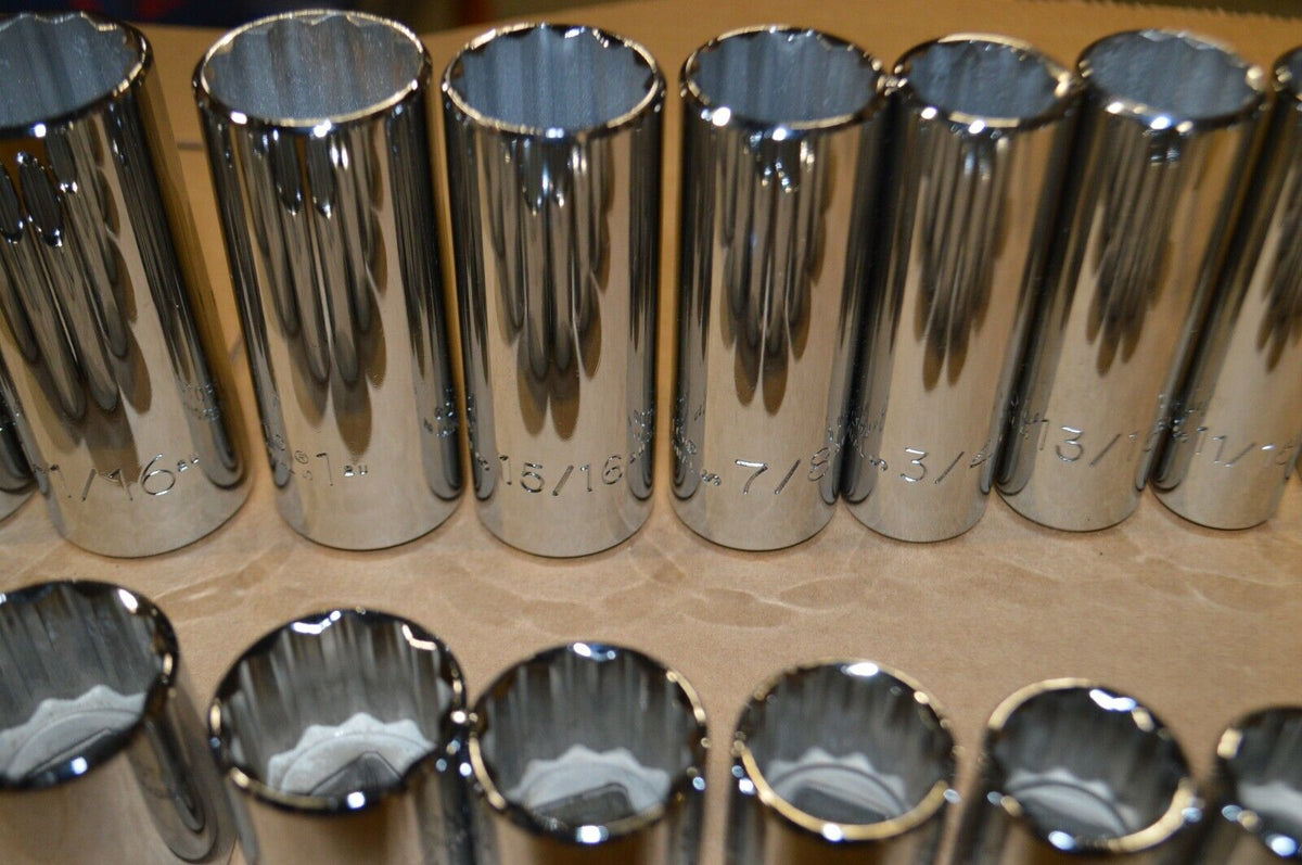 Proto SAE Socket Wrench Set, Chrome, Model J54126 - Northside Material Brokers