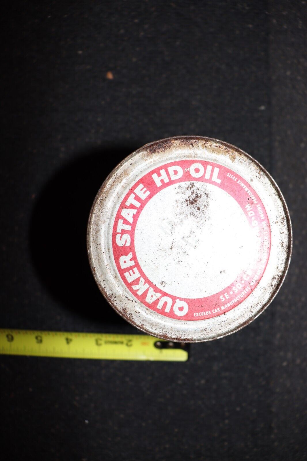 Quaker State Motor Oil Tin Litho 1 Quart Can Full Vintage - Northside Material Brokers