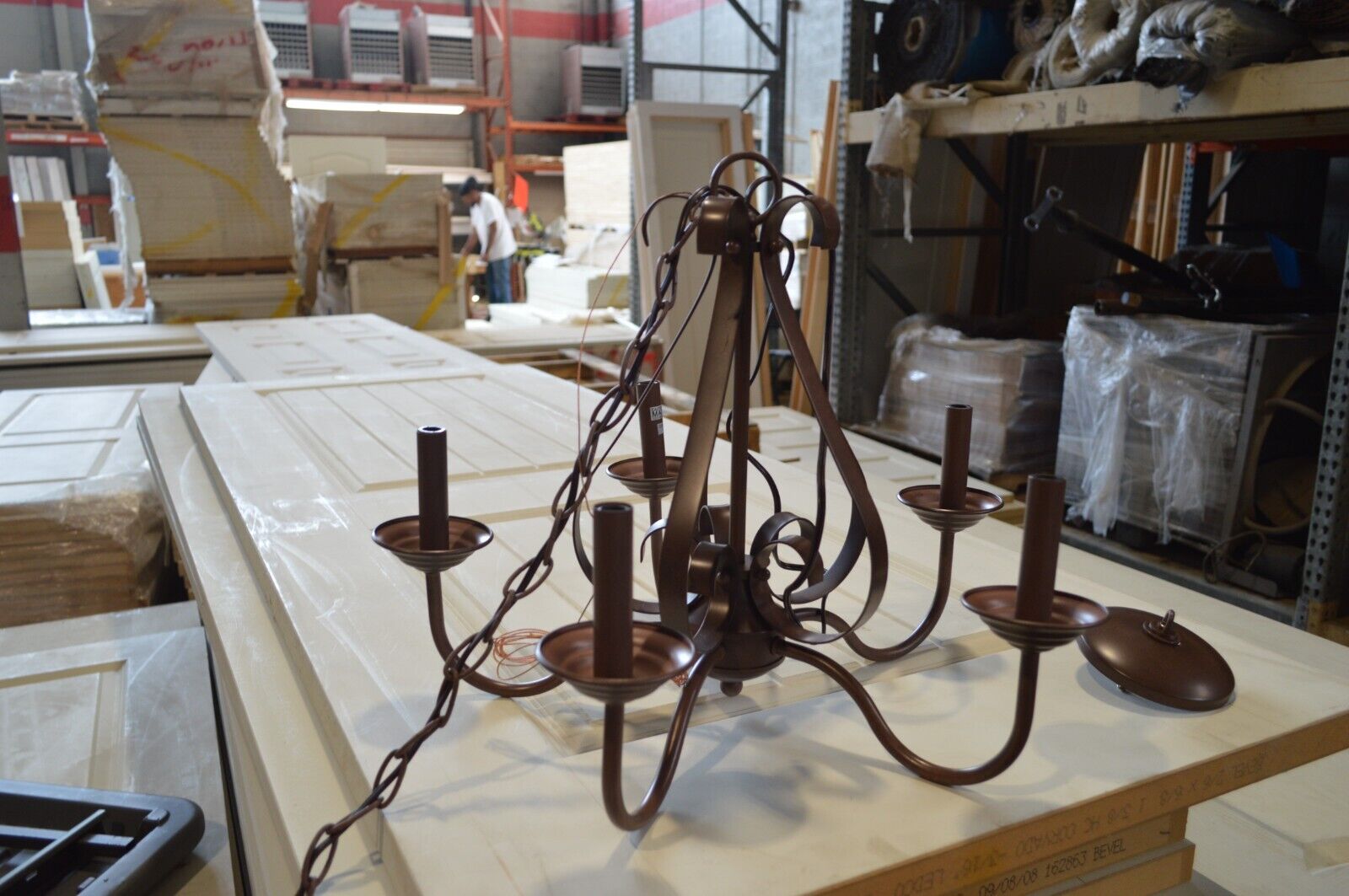 RUSTIC BRONZE 5 LIGHT CANDELABRA CHANDELIER BOREALIS - Northside Material Brokers
