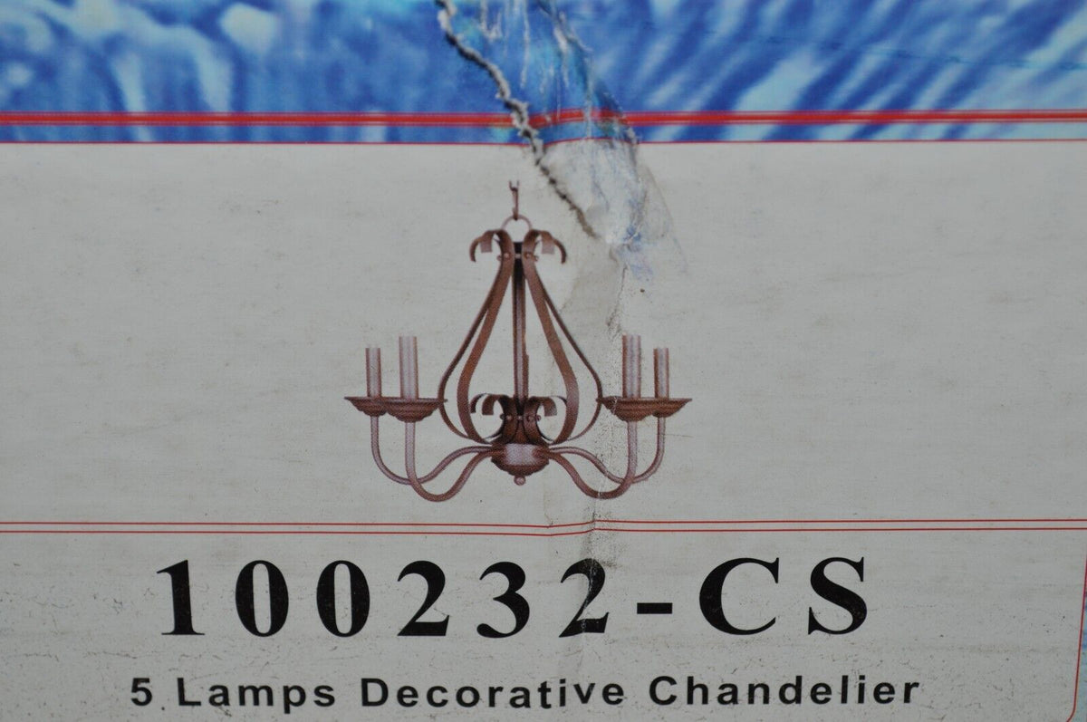 RUSTIC BRONZE 5 LIGHT CANDELABRA CHANDELIER BOREALIS - Northside Material Brokers