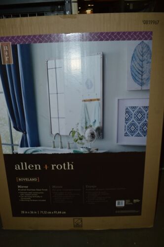 Allen + Roth Roveland 28 x 36 Rectangular Wall Mirror