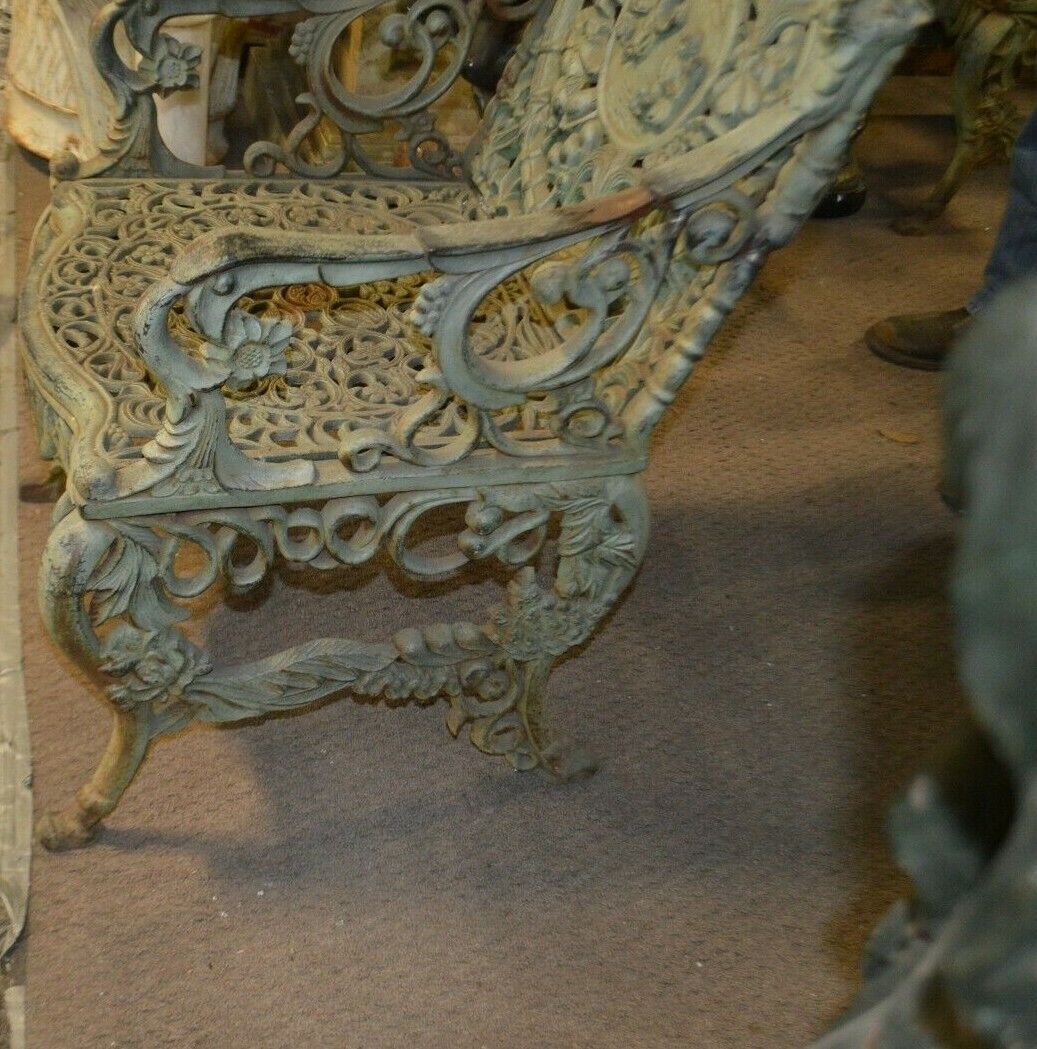 Set of 4 Chairs FOUR SEASONS Cast Iron BY NORTHAMPTON, W. ROBERTS, THE LION FOUN - Northside Material Brokers