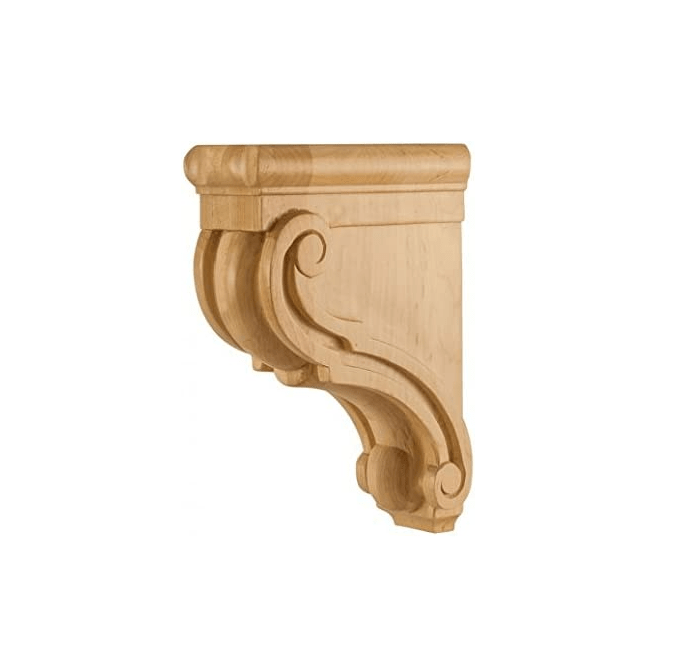 Traditional Wood Bar Bracket Corbel 3" Wide x 7" Deep x 10" High - Cherry - Northside Material Brokers