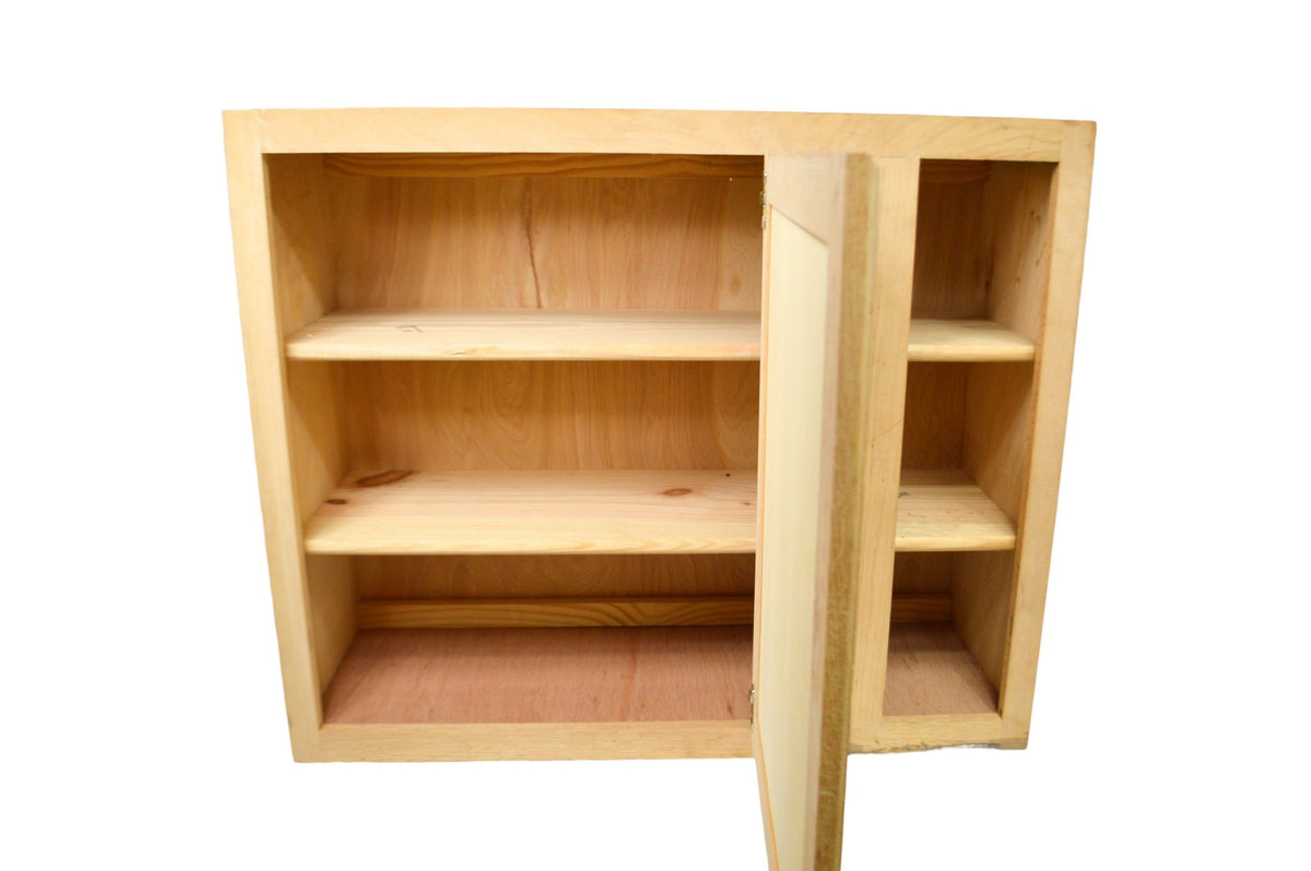 Wall Corner Blind Cabinet in Unfinished Oak - Northside Material Brokers