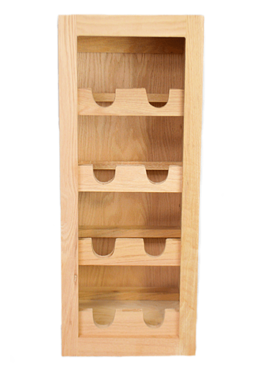Wine Rack in Unfinished Oak - Northside Material Brokers