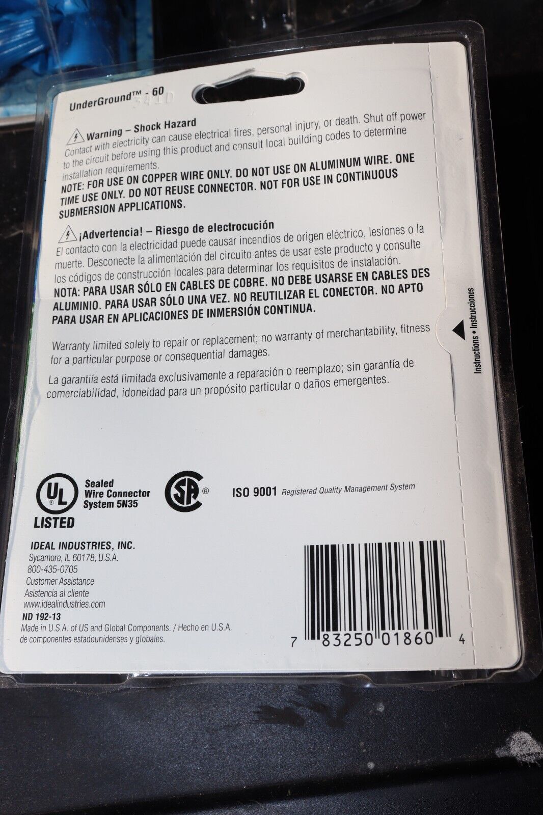 Wire Connectors Ideal 10 Pack, 30-760, 20-10, Undergound Interior / Exterior - Northside Material Brokers