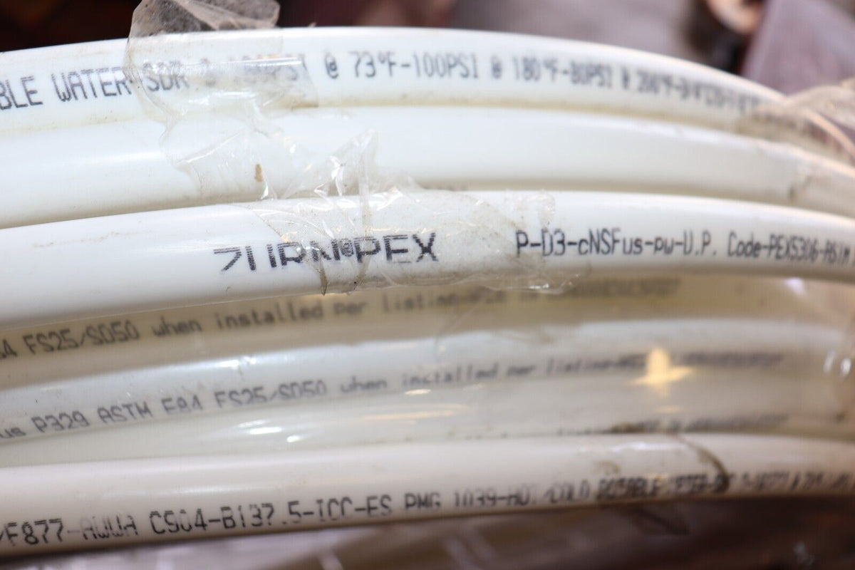 Zurn 3/4 Inch x 300 foot PEX CTS Hot and Cold PEX Tubing Coil White - Northside Material Brokers